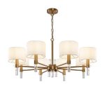 Люстра подвесная Freya Lino E14 320 Вт 21,3 кв.м (FR5186PL-08BS)