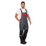 Костюм мужской защитный ГК Спецобъединение КМ-10 52-54 рост 170-176 см серо-красный/черный