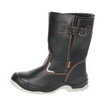 Сапоги рабочие кожаные с защитным подноском размер 43 черные Мистраль SJ9133-S-W (116042)