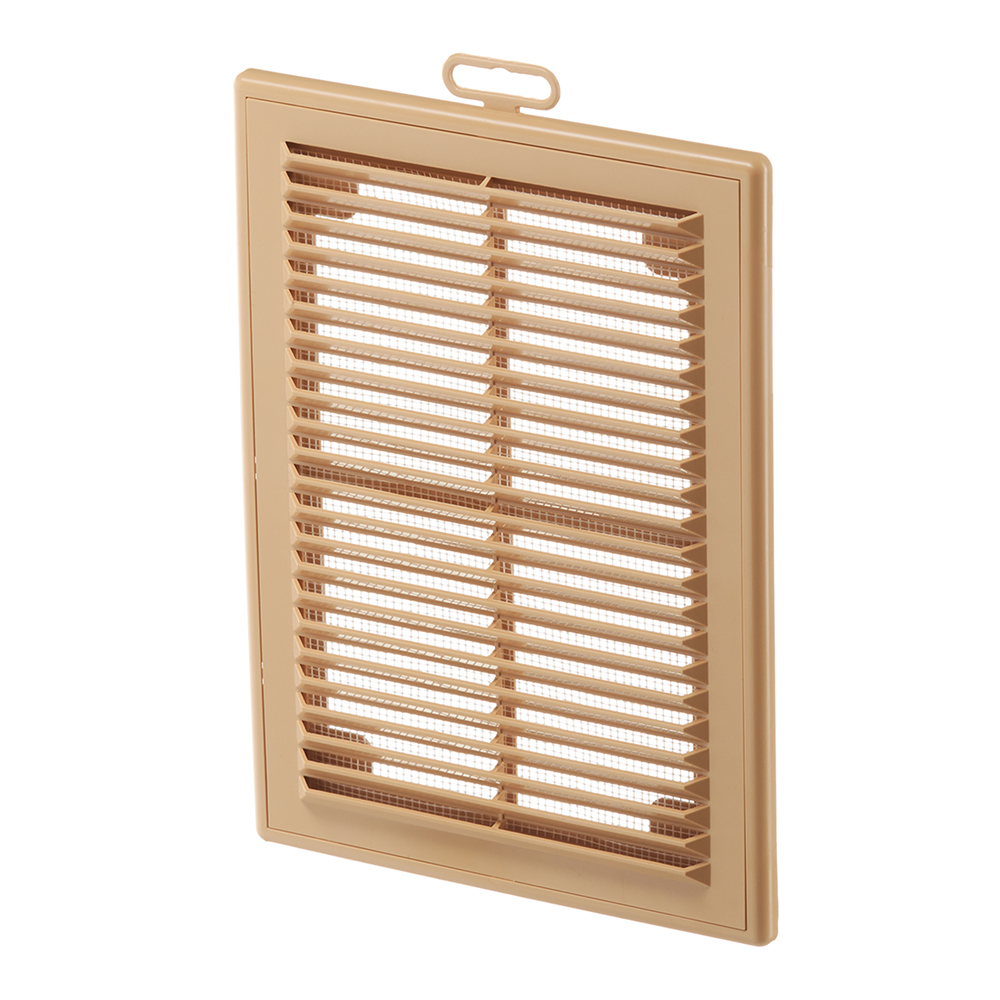 original-4734.jpg Решетка вентиляционная пластиковая приточно-вытяжная Era Р 183х253 мм с сеткой бежевая — изображение 1