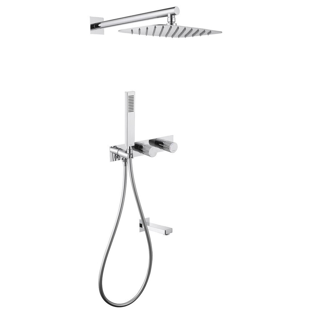 original-5011.jpg Душевая система Abber Rund встраиваемая с верхним душем с лейкой со смесителем хром (AF8717) — изображение 1