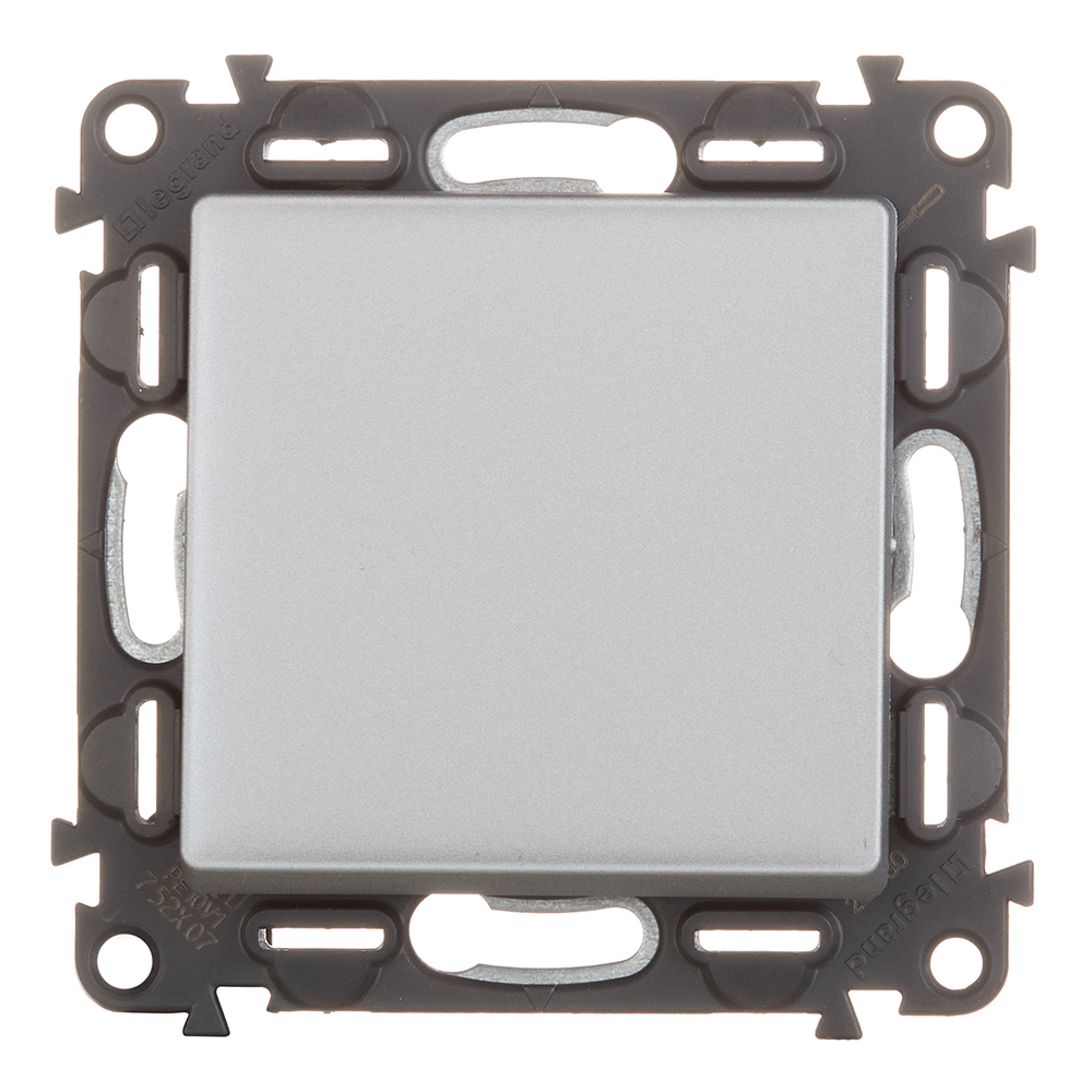 original-5075.jpg Переключатель Legrand Valena Life одноклавишный встраиваемый алюминий (752607) — изображение 1