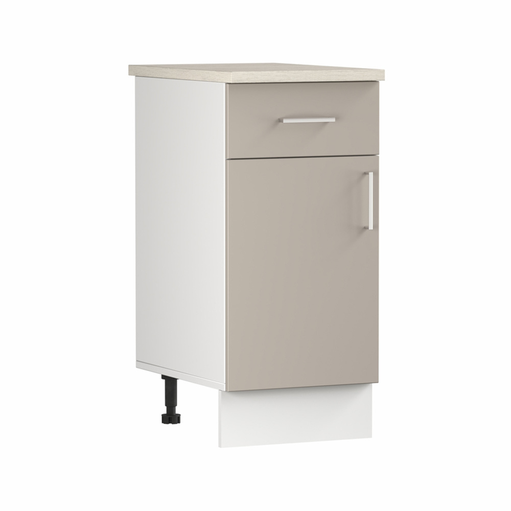 original-5193.jpg Кухонный модуль напольный 40х84х53,6 см Твэгги тауп 1 полка/1 ящик — изображение 1