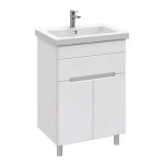 Комплект тумба с раковиной Sanstar Модена 50 см напольная белая (222.1-1.4.1.К/222.1-1.4.1СККОМ)