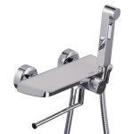 Смеситель с гигиеническим душем Corsa Deco с держателем хром (HF007W)