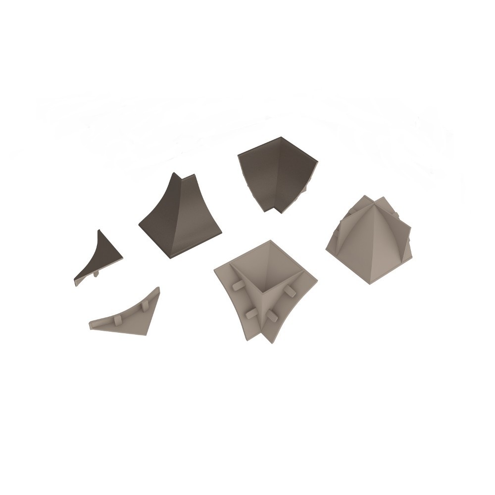 original-5418.jpg Комплект заглушек и уголков для плинтуса 56х30х7 мм дуб выбеленный Korner — изображение 1