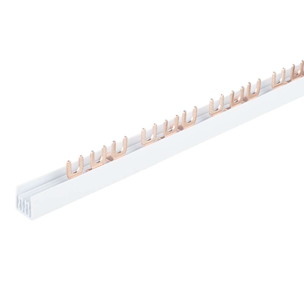 original-5444.jpg Шина соединительная трехрядная EKF PROxima тип FORK 63 А на 54 модуля 1 м (fork-03-63) — изображение 1