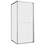 Душевой уголок Abber Schwarzer Diamant хром 100х100х195 см квадрат стекло прозрачное 6 мм (AG0A100)