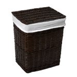 Корзина для белья WasserKraft Isar 470х350х550 мм 88,6 л коричневая (WB-130-L)