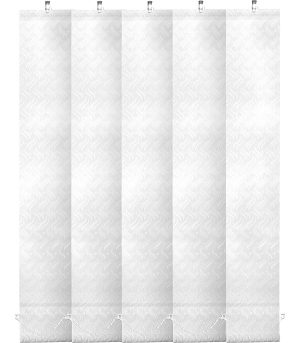 Ламели для вертикальных жалюзи 180 см  Аврора белые (5 шт.)