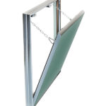 Люк ревизионный под плитку Хаммер Гиппократ-П алюминиевый 200х300 мм скрытый нажимной