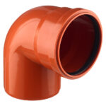 Отвод Ostendorf KGВ d110 мм 87° пластиковый для наружной канализации (220240)