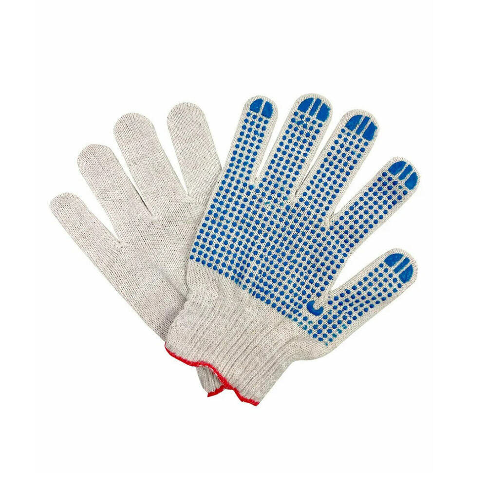 original-5950.jpg Перчатки х/б 4 нити с ПВХ покрытием серые 9 (L) (5 пар) — изображение 1