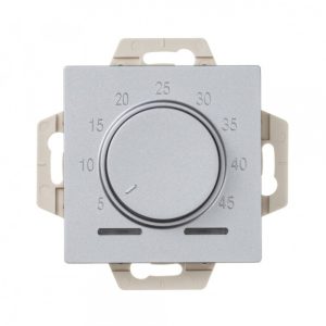 Терморегулятор для теплого пола Systeme Electric AtlasDesign встраиваемый алюминий (ATN000335)