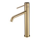 Смеситель для раковины высокий Swedbe Select золото однорычажный (2715GO)