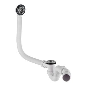 Сифон для ванны McAlpine 1 1/2х40 мм с выпуском d70 мм с соединением 40/50 мм (MRB1)