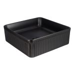 Раковина Corsa Deco Lines 37 см накладная черная (ABLVX37QB)