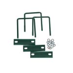 Крепление сетки/секции заборной к столбам 40х40 мм зеленое RAL 6005 (3 шт.)