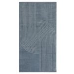 Ковер 0,8х1,5 м прямоугольный Soft голубой