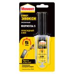 Клей эпоксидный Момент Супер Эпокси Формула 5 прозрачный 14 мл