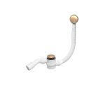 Сифон для ванны McAlpine 1 1/2х50 мм регулируемый полуавтомат с выпуском d70 мм клик-клак с переливом с соединением 40/50 мм (MRB11-AB)