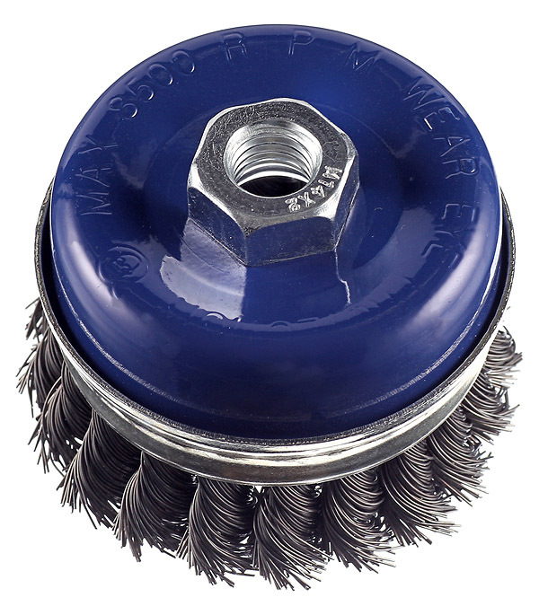 original-6642.jpg Корщетка для УШМ Практика витая жесткая кольцом чашеобразная d75 мм M14 — изображение 1