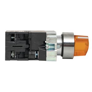 Переключатель EKF PROxima BD33 220 В 1NO+1NC IP40 3P с фиксацией с подсветкой желтый (xb2-bk33-y-230)