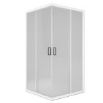 Душевой уголок Метакам Universal белый 100х100х185 см квадрат стекло прозрачное 6 мм (KKS_016282)