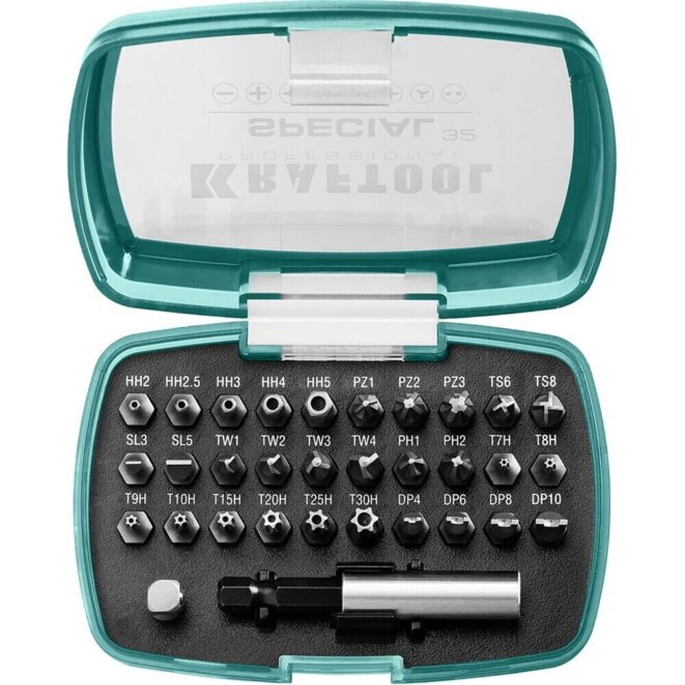 original-6817.jpg Набор бит Kraftool Special-32 (2610-H32) PH/PZ/SL/TORX 25 мм с адаптером (32 шт.) — изображение 1