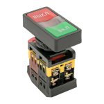 Кнопка прямоугольная EKF PROxima AS-22N 24 В IP40 пуск-стоп красно-зеленая (pbn-as-rec-24)