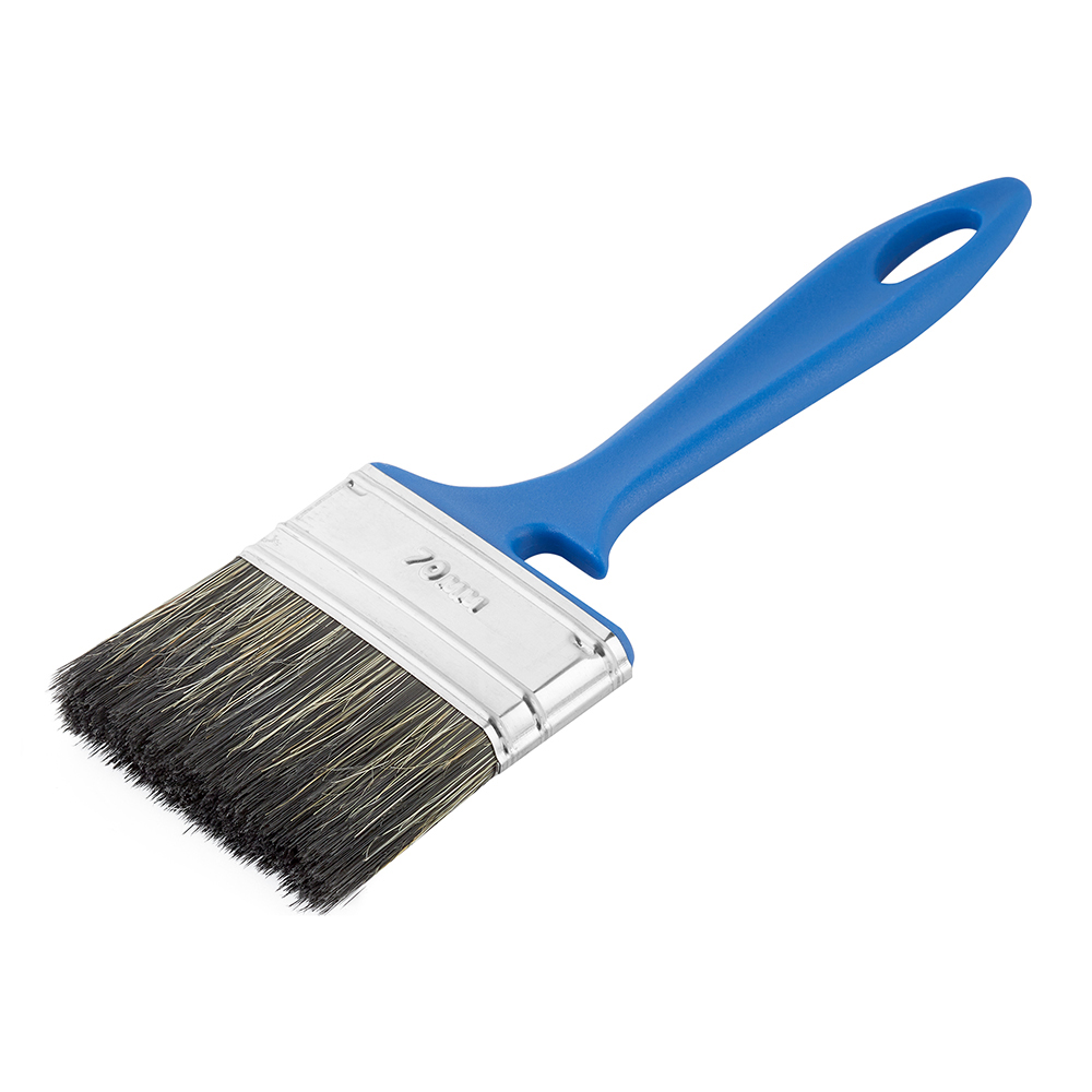 original-695.jpg Кисть плоская смешанная щетина пластиковая ручка Wenzo Pro 70х12 мм для красок на водной основе — изображение 1