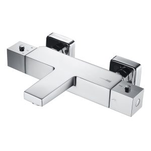 Смеситель для ванны WasserKraft Alme 1500 хром термостатический с коротким изливом без лейки (1511T)