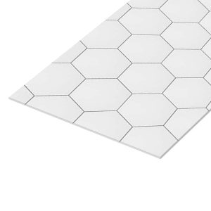 Панель стеновая ПВХ для кухни 3000х600х1 мм гексагон