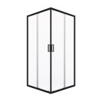 Душевой уголок Domani-Spa Cube V110 графит 100х100х190 см квадрат стекло прозрачное 5 мм (DS04CbV110L0Cl00.Gt-Black)