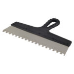 Шпатель зубчатый 300х8 мм с пластиковой ручкой (131153)