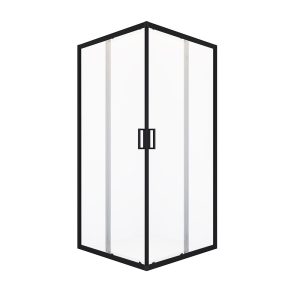 Душевой уголок Domani-Spa Cube V88 графит 80х80х190 см квадрат стекло прозрачное 5 мм (DS04CbV88L0Cl00.Gt-Black)