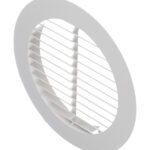 Решетка вентиляционная пластиковая наружная Era РКН круглая d186 мм с фланцем d150 мм