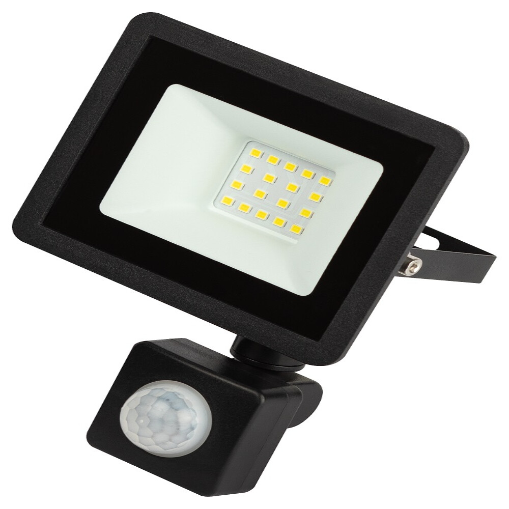 original-751.jpg Прожектор светодиодный Эра LPR-042 6500K 20 Вт IP65 с датчиком движения черный — изображение 1