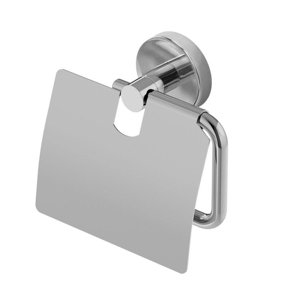 original-7534.jpg Держатель для туалетной бумаги Cezares с крышкой нержавеющая сталь хром (RELAX-PH-01) — изображение 1