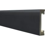 Плинтус экополимер Winart Pro Quadratum 65х16х2000 мм антрацит (90.65.001.024)