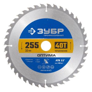 Диск пильный по дереву Зубр 255х30х2 мм 40 зубьев (36903-255-30-40_z01)