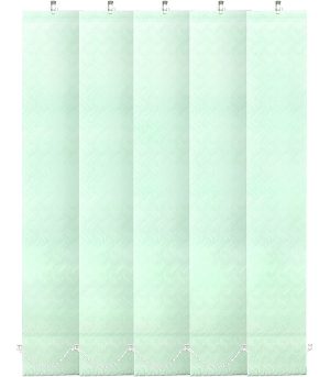 Ламели для вертикальных жалюзи 180 см  Аврора салатовые (5 шт.)