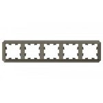 Рамка Systeme Electric AtlasDesign Antique пятиместная шампань (ATN100505)