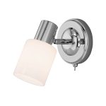 Спот настенный Eurosvet Corso E27 40 Вт 3 кв.м хром/белый IP20 (a052880)