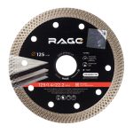 Диск алмазный по керамограниту Rage 125х22,2х1,4 мм турбо мокрый рез (605125)