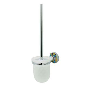 Ершик для унитаза WasserKraft Diemel подвесной стекло/металл хром (K-2227)