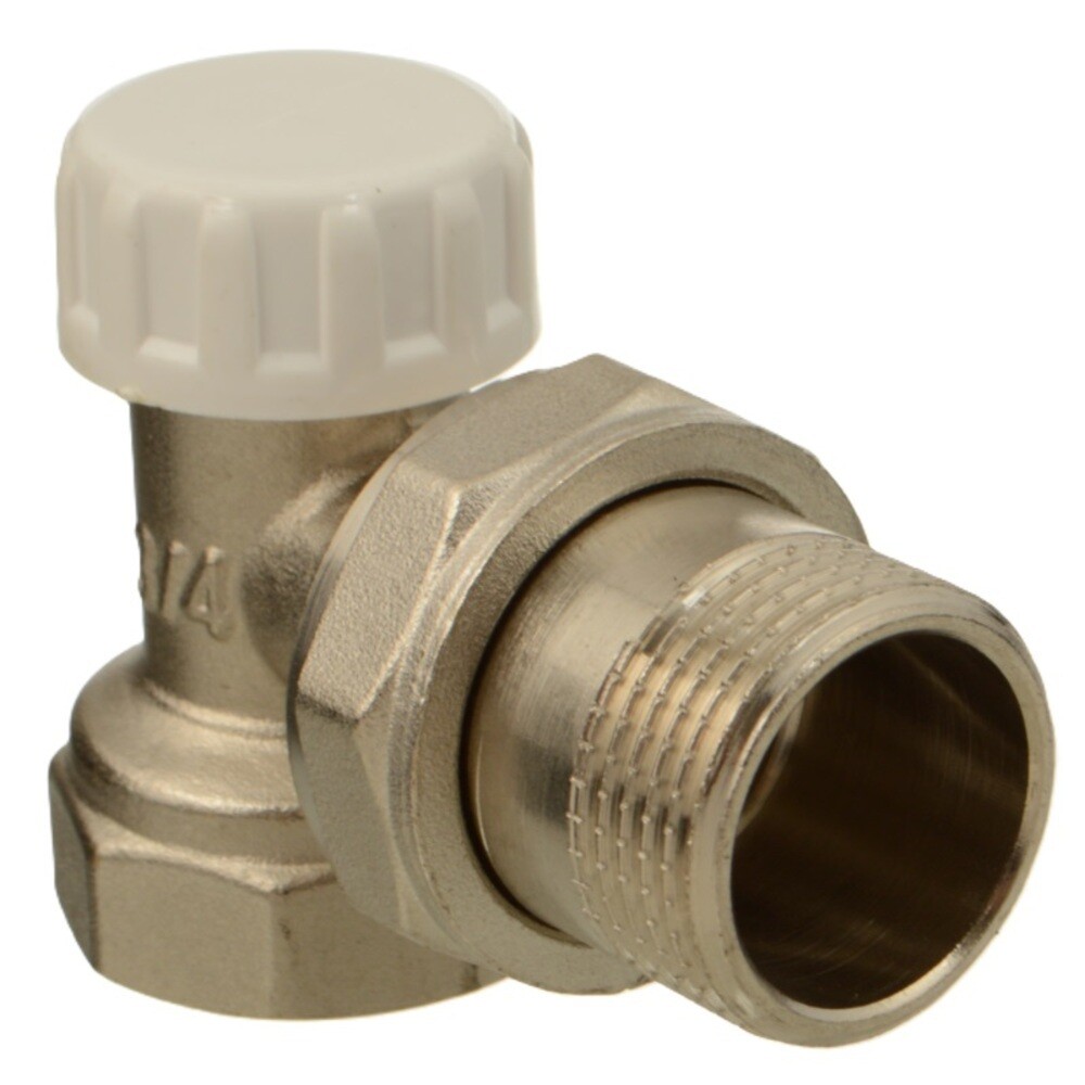 original-8463.jpg Клапан запорный угловой Terma 3/4 НР(ш) х 3/4 ВР(г) для радиатора (26243) — изображение 1