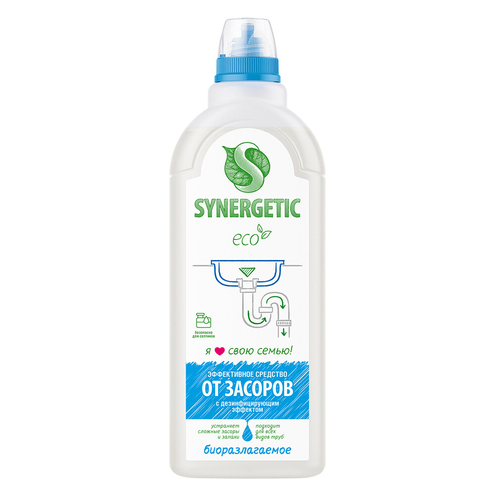 syn_pipes_1l_220420 Средство Synergetic от засоров 1 л — изображение 1
