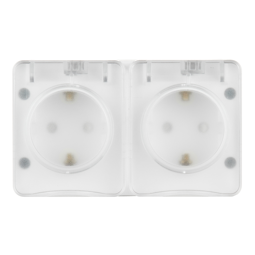 original-8714.jpg Розетка Systeme Electric AtlasDesign Profi54 накладная белая со шторками с крышкой (ATN540126) — изображение 1