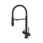 Смеситель для кухни Iddis Ace черный с гибким изливом с подключением к фильтру однорычажный (ACEBLFFi05)